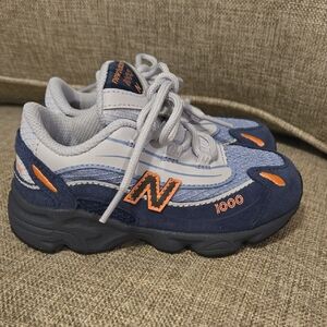New Balance Kids' Blue and Orange Sneakers NEW Without Tags